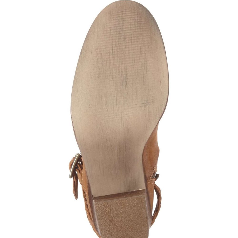 Steve Madden New BOOTS Braided Strap Ankle Leather Bootie NIB Women's 10 ๐HP - Picture 7 of 9